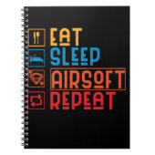 Funny Airsoft Paintball Airsoft Team Notizblock (Vorderseite)