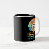 Funny Akita Inu oder Kuma Inu Hund jeden Snack Sie Zweifarbige Tasse (VorderseiteRechts)