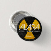 Funny ALARA Goddess of Radiography Button (Vorne & Hinten)