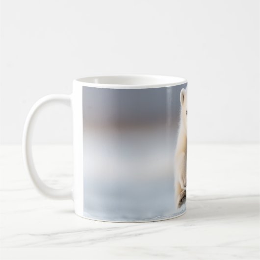 Funny Alaska Polar Bear Cub Kaffeetasse (Links)