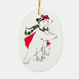 Funny Alaska Wildlife Keramikornament