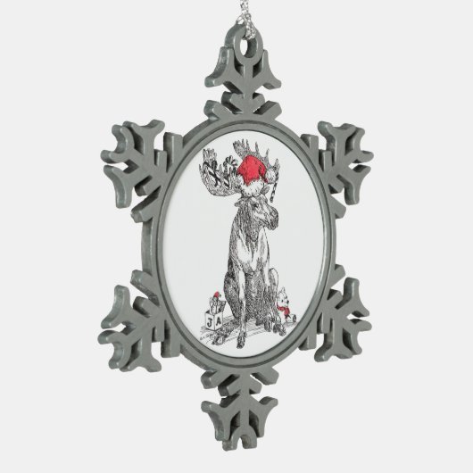 Funny Alaska Wildlife Snowflake Ornament Obelisk (Links)