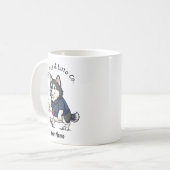 Funny  Alaskan Malamute Business Suit Coffee  Kaffeetasse (Vorderseite Links)