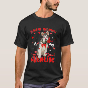 Funny Alaskan Malamute ist mein Valentine Hund Vat T-Shirt