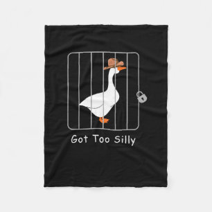 Funny Albern Goose Lover Mugshot Meme - Got zu Sil Fleecedecke