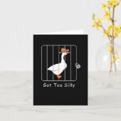 Funny Albern Goose Lover Mugshot Meme - Got zu Sil Karte (Gelbe Blume)