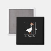 Funny Albern Goose Lover Mugshot Meme - Got zu Sil Magnet (Vorderseite/Rückseite)