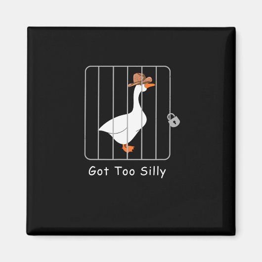 Funny Albern Goose Lover Mugshot Meme - Got zu Sil Magnet (Vorne)