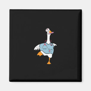 Funny Albern Goose Nurse Club Krankenschwester Stu Magnet
