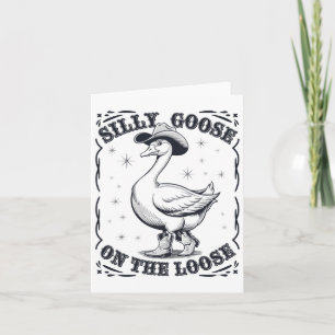 Funny Albern Goose Teacher Club Karte