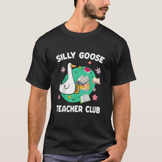 Funny Albern Goose Teacher Club T-Shirt (Vorderseite)