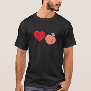 Funny Albern Grinder Liebe Peach Gay Pride Spaß T-Shirt