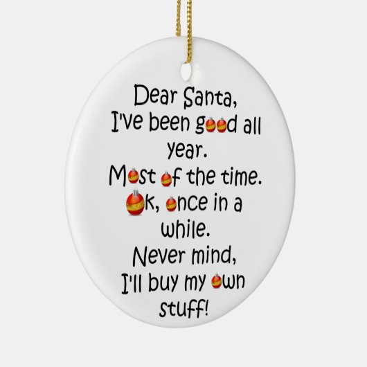 Funny Albern Joke Weihnachtsschmuck (Rechts)