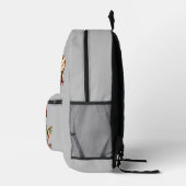Funny Albern Monkey Watercolor Muster Monogram Bedruckter Rucksack (Rechts)