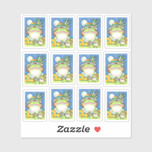 FUNNY ALBERN MOTHER FROG LILITH UND NIEDLICHES ANG AUFKLEBER (Blatt)