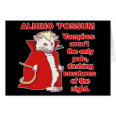 Funny Albino Possum Vampire Animal (Vorderseite (Horizontal))