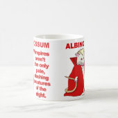 Funny Albino Possum Vampire Animal Kaffeetasse (Mittel)