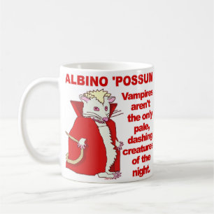 Funny Albino Possum Vampire Animal Kaffeetasse