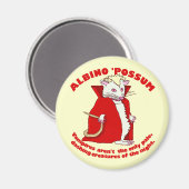 Funny Albino Possum Vampire Spaß Magnet (Vorderseite/Rückseite)