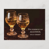 Funny Alcohol Drinks werden bald gut Postcard Postkarte (Vorderseite)