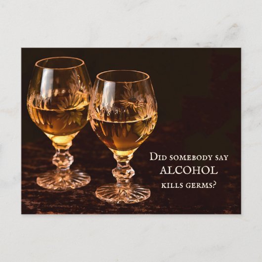 Funny Alcohol Drinks werden bald gut Postcard Postkarte (Vorderseite)