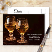 Funny Alcohol Drinks werden bald gut Postcard Postkarte
