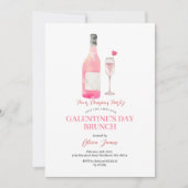 Funny Alcohol Galentine's Day Party Brunch Dinner Einladung (Vorderseite)