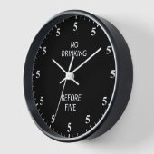 Funny Alcohol Lovers Barkeeper Pub Bar Clock Uhr (Winkel)