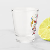 Funny Alcohol Sprichwort Schnapsglas (Links)