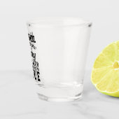 Funny Alcohol versus Kale Quote Text Schnapsglas (Rechts)