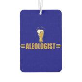 Funny Aleologist Beer Drinker Autolufterfrischer (Rückseite)