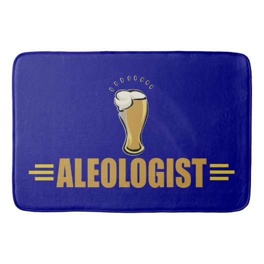 Funny Aleologist Beer Drinker Badematte (Vorderseite)