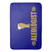 Funny Aleologist Beer Drinker Badematte (Vorderseite Vertikal)