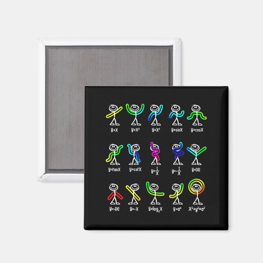 Funny Algebra Dance Function Math Teacher Geek Ner Magnet (Vorderseite/Rückseite)