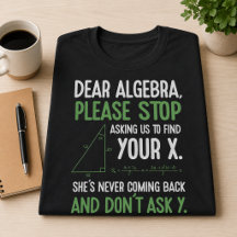 Funny Algebra Math Teacher Gift Stopp Fragend für