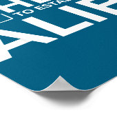 Funny Alibi Party Night Joke Quotes Sarcastic  Poster (Ecke)