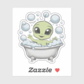 Funny Alien Baby Aufkleber (Blatt)