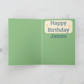 Funny Alien Birthday "Bring mich zu deinem Kuchen" Karte (Innenseite)