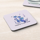 Funny Alien Cats - "Bring uns zu deinem Müll" Getränkeuntersetzer (Linke Seite)