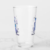 Funny Alien Cats - "Bring uns zu deinem Müll" Glas (Links)