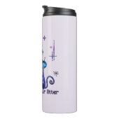 Funny Alien Cats - "Bring uns zu deinem Müll" Thermosbecher (Nach rechts gedreht)