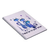 Funny Alien Cats | Nimm uns zu deinem Müll Notizblock (Rechte Seite)