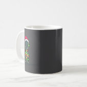 Funny Alien Christmas Graphics Lights Lover Extrat Kaffeetasse (Vorderseite Links)