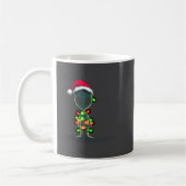 Funny Alien Christmas Graphics Lights Lover Extrat Kaffeetasse (Links)