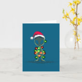 Funny Alien Christmas Graphics Lights Lover Extrat Karte (Gelbe Blume)
