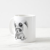 Funny Alien dog Kaffeetasse (Vorderseite Links)