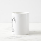 Funny Alien dog Kaffeetasse (Mittel)