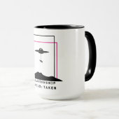 Funny Alien Entführung Zitat Beziehung Status Tasse (VorderseiteRechts)