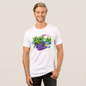 Funny Alien From Outer Space Cute Cartoon Space Tri-Blend Shirt (Vorderseite voll)