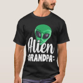 Funny Alien Grandpa Design T-Shirt (Vorderseite)